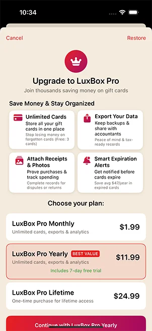 Upgrade to Pro